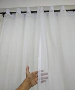 1 Pic Net Plain indoor Home Curtains