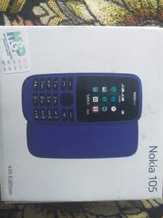 Nokia105 Dual Sim For Sale 10/10 Pta Approved with box Without charger