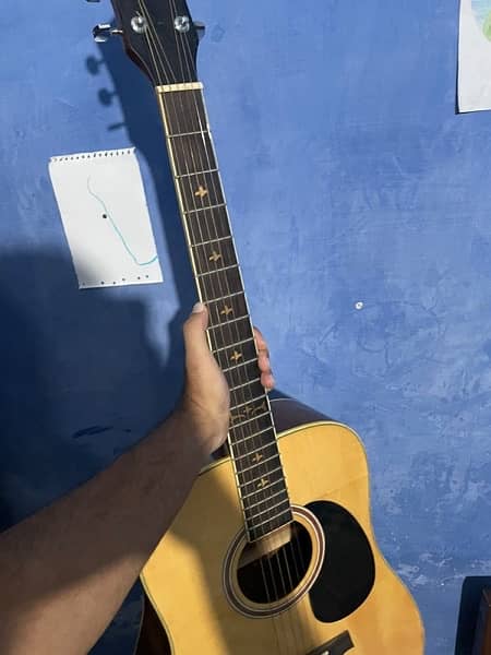 acoustic guitar for sale with bag, capo and pick 1