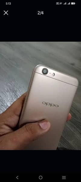 oppo A 57 all ok finger ok only glass crack ha side se panal nahi 1