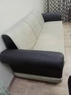 Five Seater Sofa Set with Glass Top Central Table (Contact 03212679931