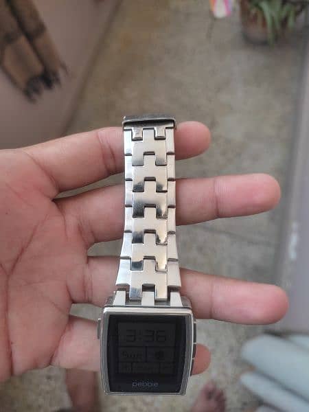 Pebble Steel Smart Watch 1