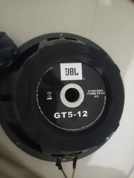 JBL Woofer USA Model GT & JN Audio 4000W Amplifier model J555 1