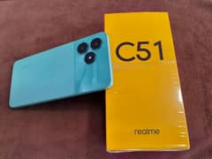 Realme C51 (4/64) 5000 mah battery 33 watt fast charger