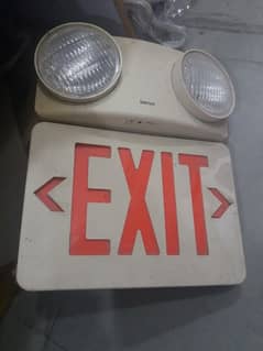 emegancy light exit sign