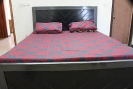 Bed with mattress, Dressing and 5 seater Sofa set