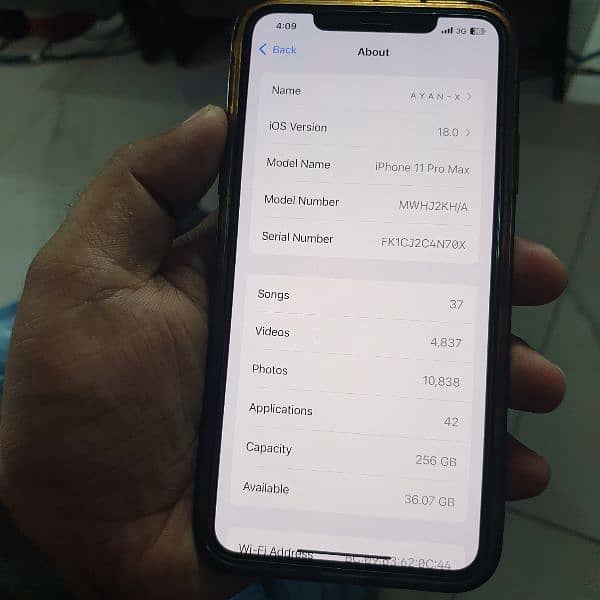 IPhone 11 Pro Max 256 Gb Non Pta FU 77 Battery , Exchange possible 2