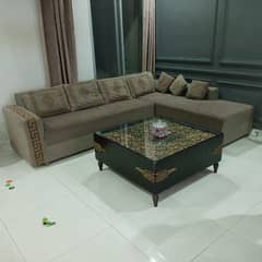 7 seater L shape sofa