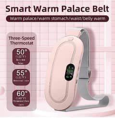 New) Cramp Pain Vibrating Heating Massager Relief Belt For Women's