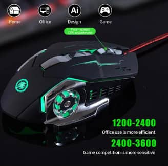 3600 Dpi Led Optical Usb Computer Mouse 6 Buttons Silent Mouse 2.4ghz 0