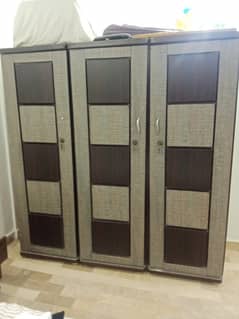 One Wooden Three door Almari/Cupboard (contact 0321-2679931)