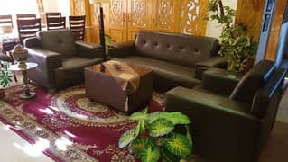 5 Seater Sofa Set Leather 0