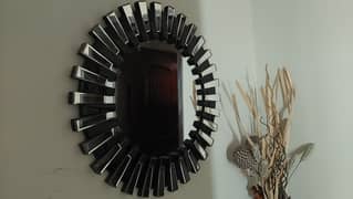 black mosaic mirror