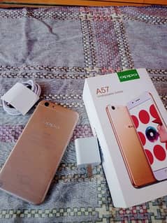 oppo A57 (4/64) ram full new with box and charger lush condition