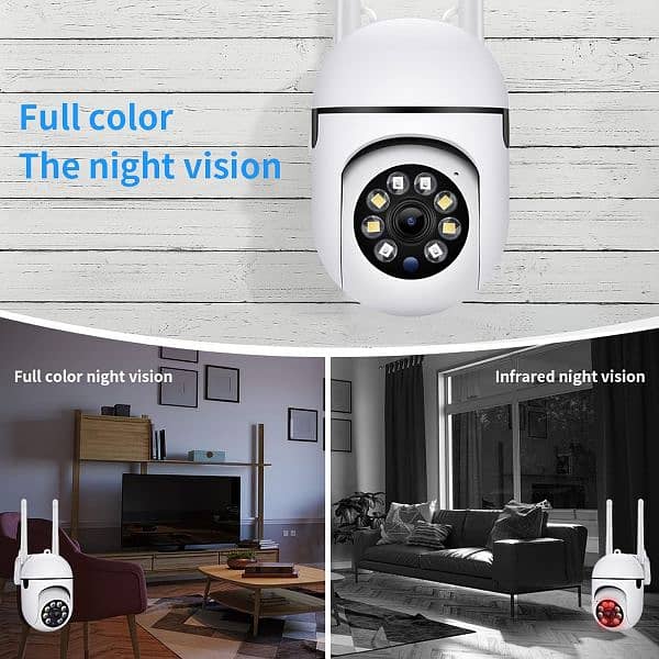 Outdoor Security Camera 1080P WiFi Surveillance Night Vision Camera 1