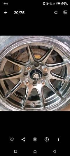 4 Alloy Rim with tyres.