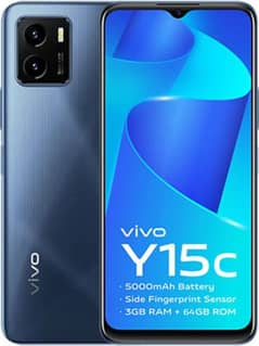 Vivo Y 15 C for sale memory 4/64 condition 10 by 10 with box charger