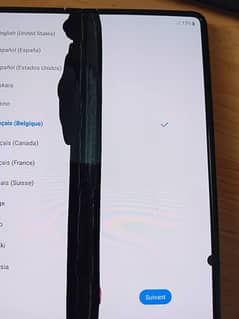 Samsung Z fold 4 12gb 256gb inner screen not working outer 10 by 10