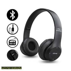 p47 wireless headset , black