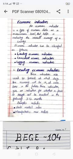 MS WORD Handwriting Assignment work