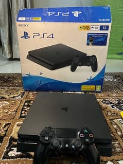 PS4 Slim 1TB With Original Box and Controller