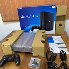 Box pack PS4 pro 1Tb all accrisss k sath delivery all pak