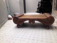 wooden center table with wheels