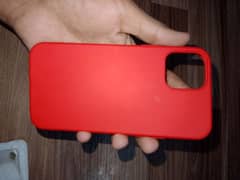 Back Cover Liquid Silicone Case for iPhone 12/iPhone 12 Pro .  - Red