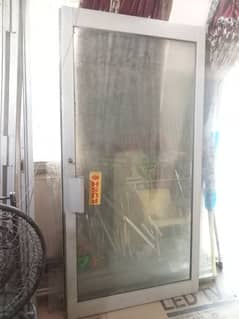 Aluminum  Door in good condition / Door