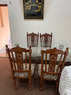 Dining Table Chinioti with six chairs