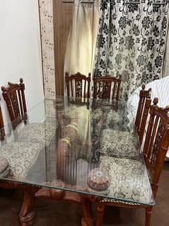 Dining Table Chinioti with six chairs