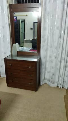 single bed with mattress and dressing table  shesham wood