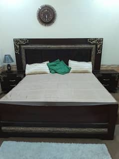 King size bed with dressing