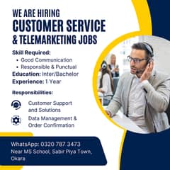 Customer Service and Marketing Job