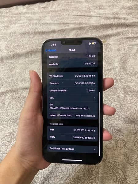 iphone 13 pro max, FU, 128gb, waterpack 7