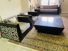 Luxury / sofa set with a big center table /modern