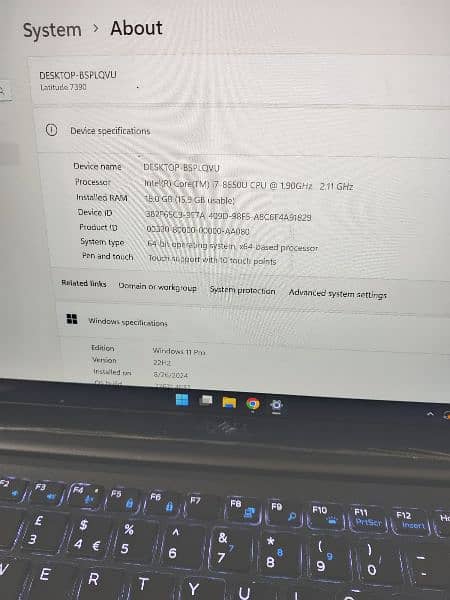 Dell 7390 i7 8th generation Laptop for sell 2