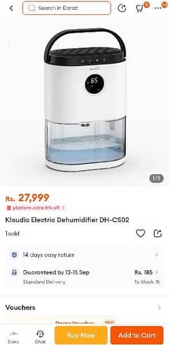 KLOUDIC Dehumidifier DHCS-02