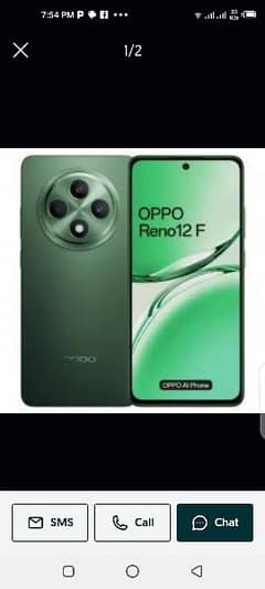 oppo reno 12f new phone 2 day use full warranty