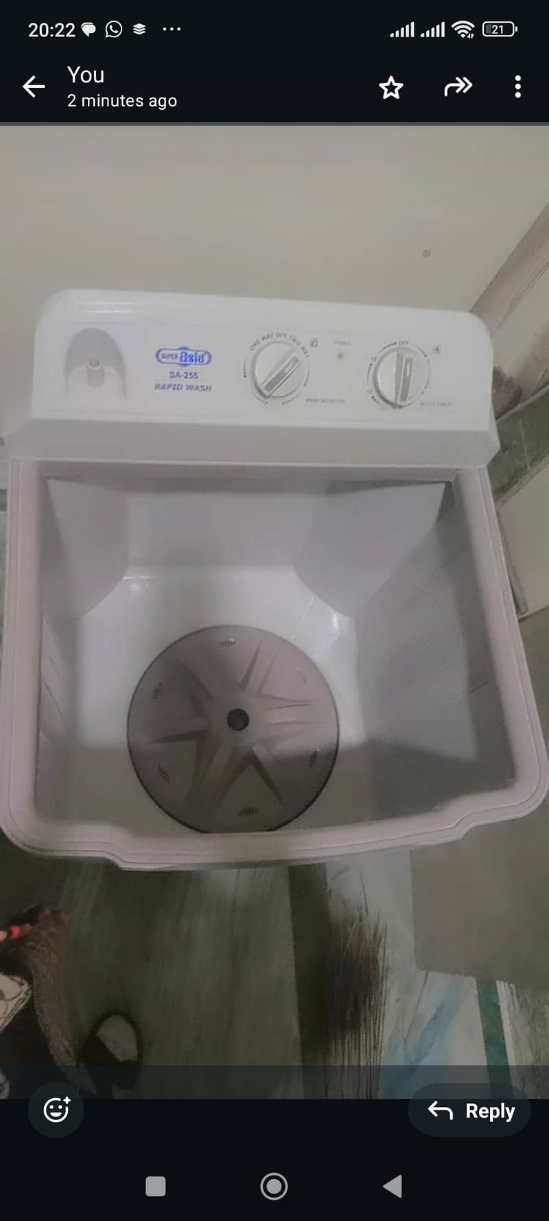 Super Asia Washing Machine SA-255 1