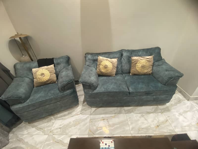 6 Seater Sofa Set Along With Coffee Table 1