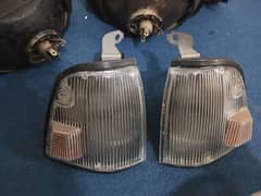 kia pride head lights original and parking lights