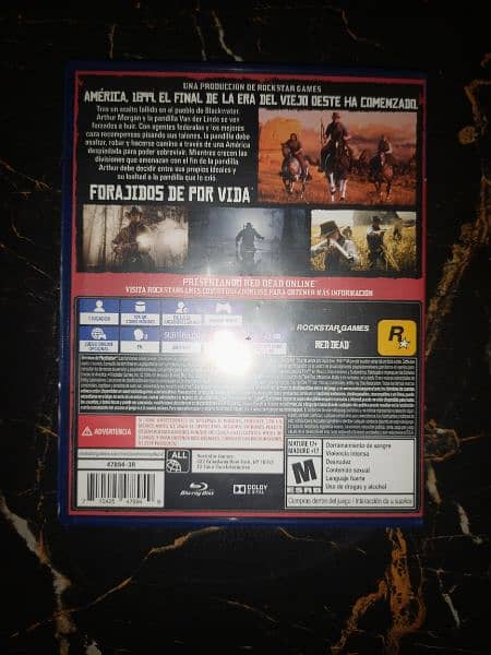 Playstation 4 Slim, 500gb, Jet Black,Used, With One Game, RDR2. 5