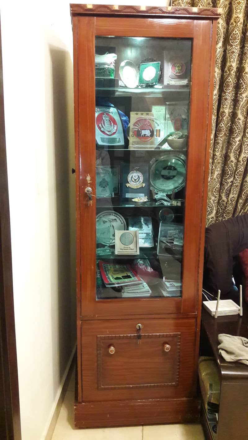 Wooden glass cabinet 2