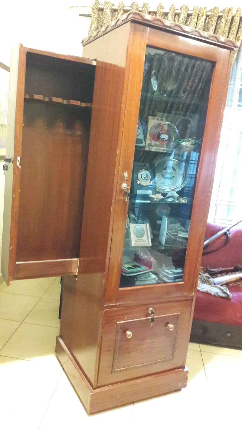 Wooden glass cabinet 3