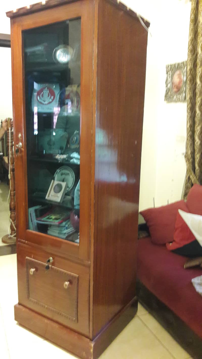 Wooden glass cabinet 6