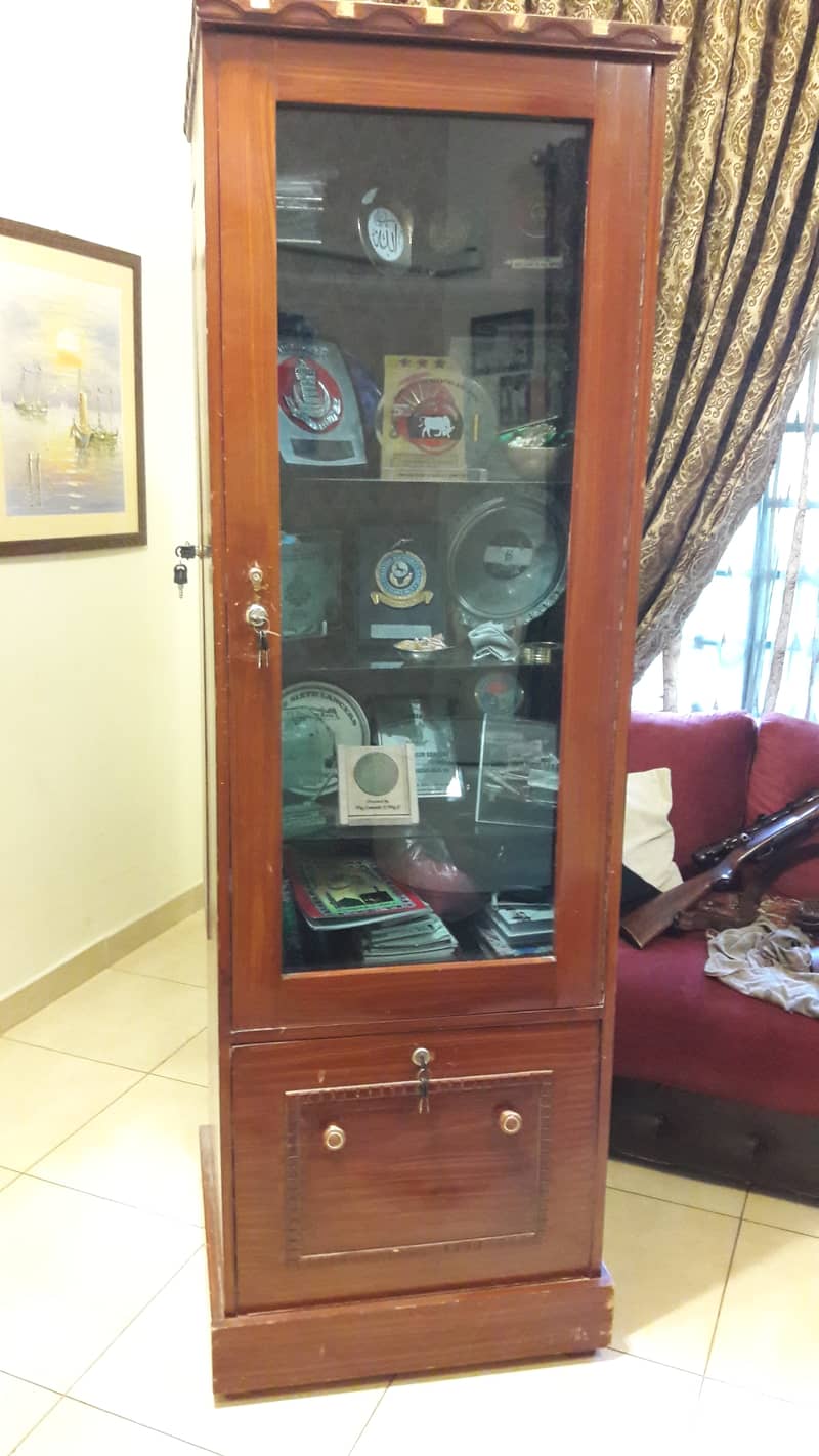 Wooden glass cabinet 8