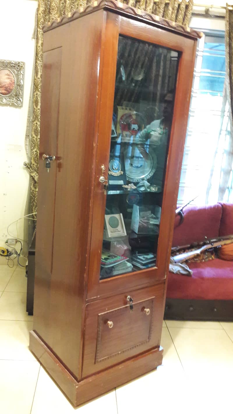 Wooden glass cabinet 10