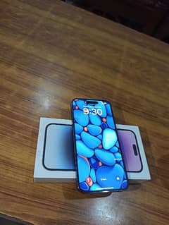 I phone 14 pro max 2 physical sim salut 128gb deep purple