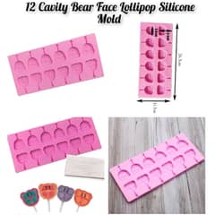 Lollipop Silicone Mold ( Bear Face ) For Sale